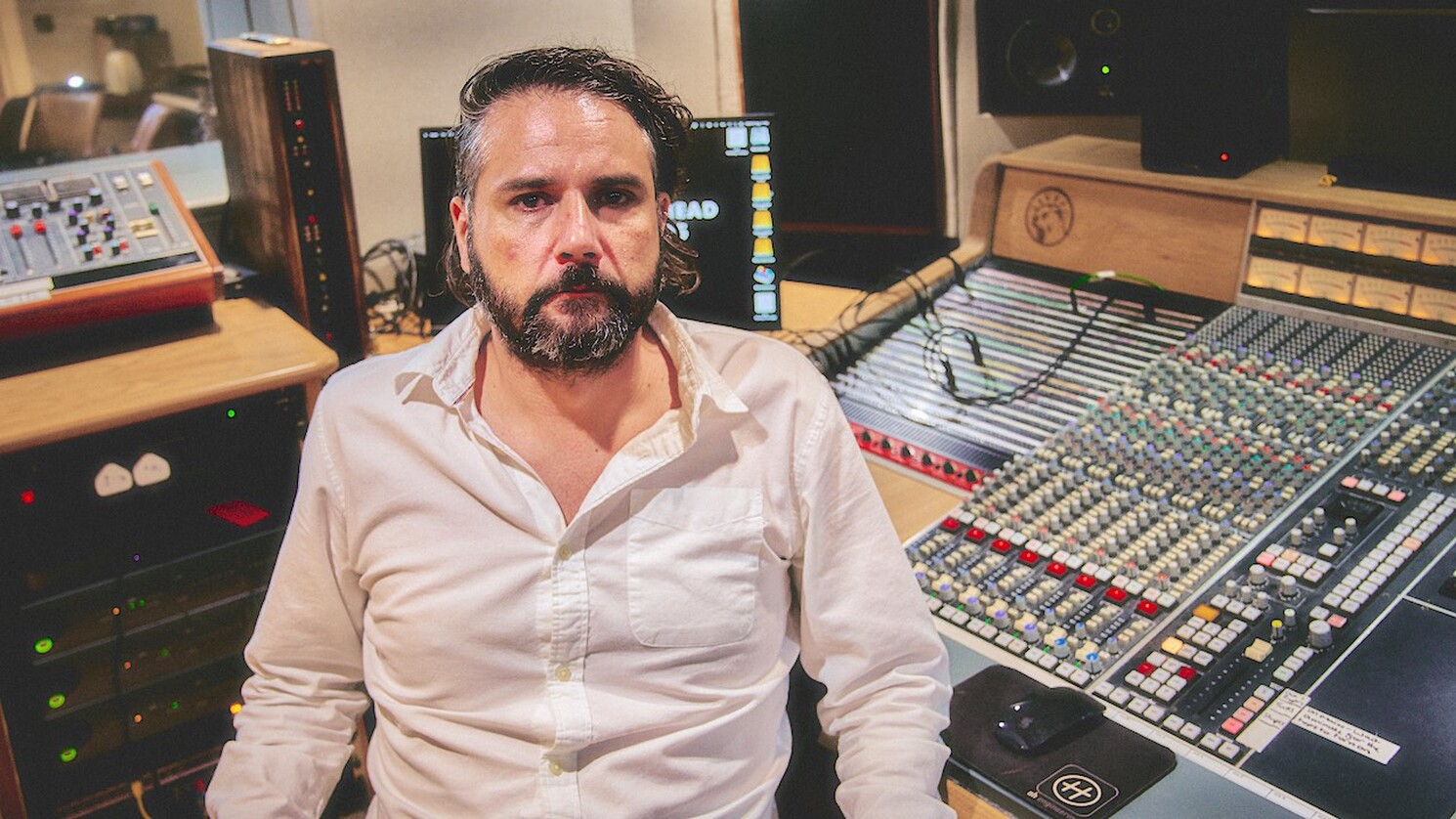 Dan Austin, recording engineer, at Otterhead Studios